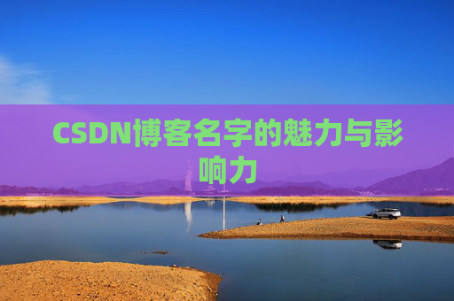 CSDN博客名字的魅力与影响力
